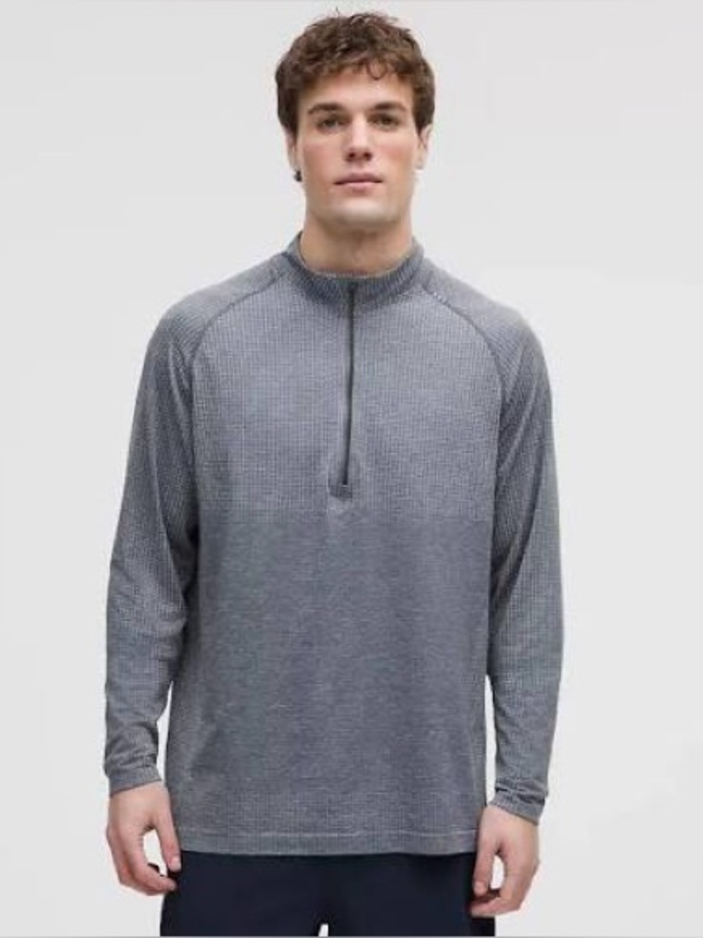 Lululemon Metal Vent Long Sleeve Tee Lg Heather Gray VGUC